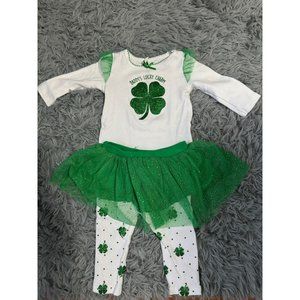 Daddy's Lucky Charm 6 months St Patric's Day Outfit